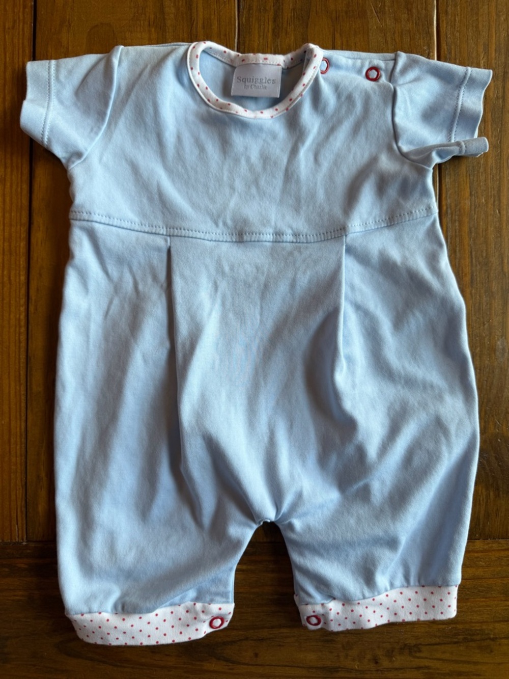Squiggles By Charlie Light Blue Baby One-Piece Outfit 3-6 months
